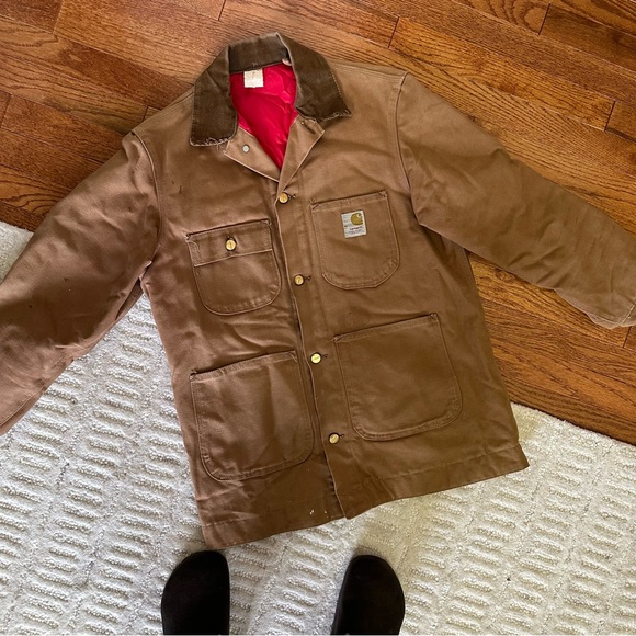 Carhartt Other - Vintage 1980s Carhartt Duck Brown Button Front Coat